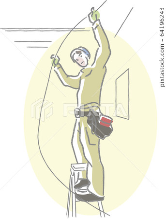 用katatsu做電力工作的工人 64196243