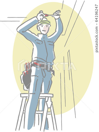 用katatsu做電力工作的工人 64196247