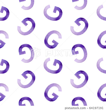 Seamless pattern with letters G. Seamless pattern with letters G. 64197191