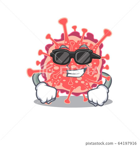 Cool polyploviricotina cartoon character wearing expensive black glasses Cool polyploviricotina cartoon character wearing expensive black glasses 64197916