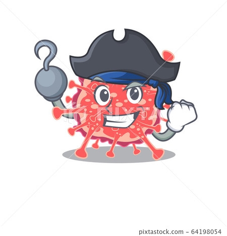 Polyploviricotina cartoon design style as a Pirate with hook hand and a hat Polyploviricotina cartoon design style as a Pirate with hook hand and a hat 64198054