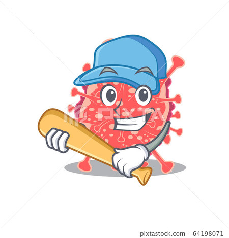 Picture of polyploviricotina cartoon character playing baseball Picture of polyploviricotina cartoon character playing baseball 64198071