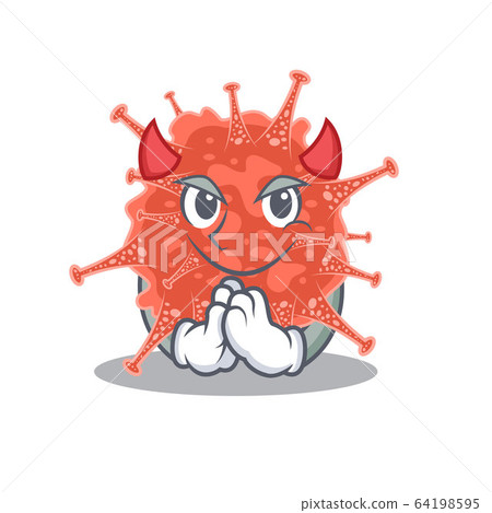 A picture of orthocoronavirinae in devil cartoon design A picture of orthocoronavirinae in devil cartoon design 64198595
