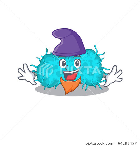 Cute picture of bacteria prokaryote in Elf cartoon design 64199457