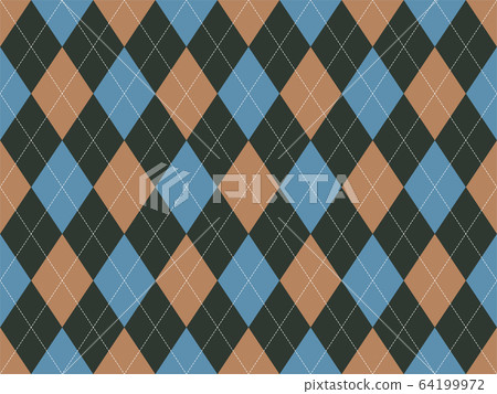 Argyle pattern seamless. Fabric texture 64199972