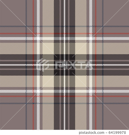 Red blue tartan fabric texture seamless pattern. 64199978