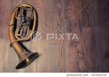 old brass horn old brass horn 64200238