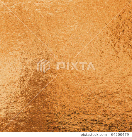 Copper foil shiny wrapping paper texture background for wall paper decoration element 64200479