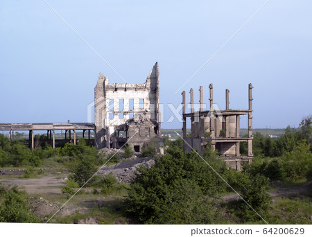 Ruined factory Ruined factory 64200629