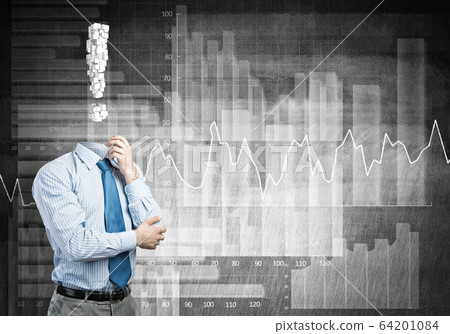 Pensive headless businessman Pensive headless businessman 64201084
