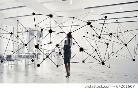 Networking and social communication concept as effective point f Networking and social communication concept as effective point f 64201607