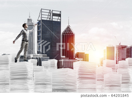 Study hard to become successful businessman. 64201845