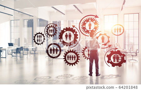 Networking and social communication concept as effective point f Networking and social communication concept as effective point f 64201848