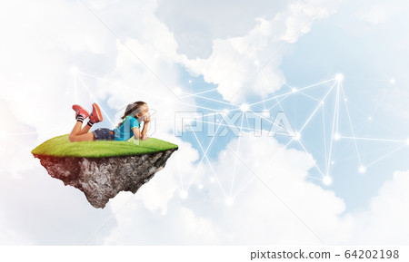 Idea of children Internet communication or online playing and parent control Idea of children Internet communication or online playing and parent control 64202198