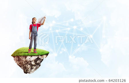 Idea of children Internet communication or online playing and parent control Idea of children Internet communication or online playing and parent control 64203126