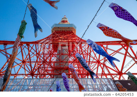 （東京都港區）仰望東京鐵塔 64205453