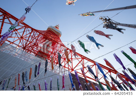 （東京都港區）仰望東京鐵塔 64205455