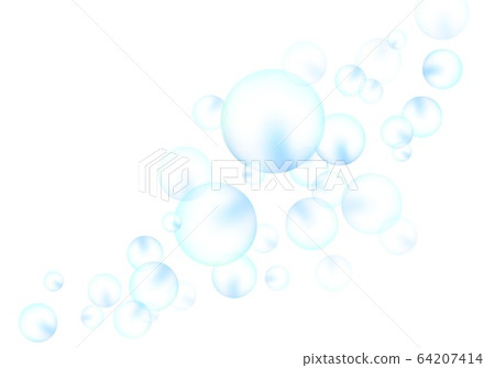 泡泡球白色背景 插圖素材 圖庫
