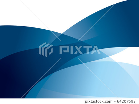 Curve abstract background blue 64207592