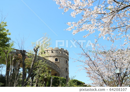 從松山綜合公園看到的春天風景 從松山綜合公園看到的春天風景 64208107