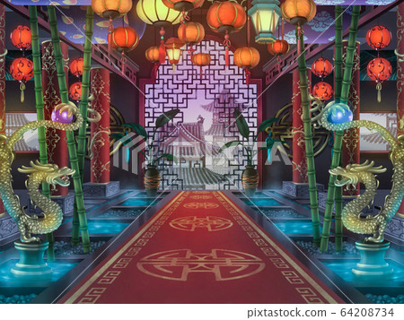 中國風背景 插圖素材 圖庫