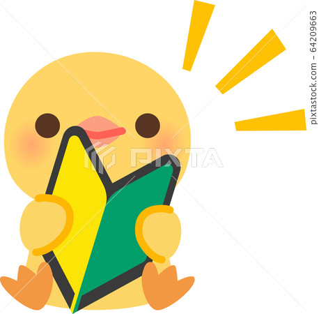 有初學者印記的小雞 64209663