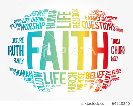 Faith word cloud collage Faith word cloud collage 64210240
