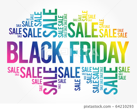 Black Friday Sale word cloud collage Black Friday Sale word cloud collage 64210293