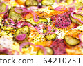 fresh pizza from the oven 64210751