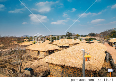 Seongeup Folk Village, Korean old traditional town in Jeju Island, Korea Seongeup Folk Village, Korean old traditional town in Jeju Island, Korea 64211021