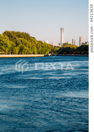 Shichahai Houhai lake at evening in Beijing, China Shichahai Houhai lake at evening in Beijing, China 64213639