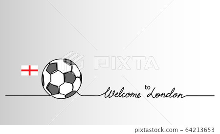 Welcome to London simple soccer, football... - Stock Illustration  [64213653] - PIXTA