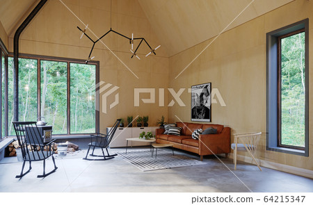 modern home interior. modern home interior. 64215347
