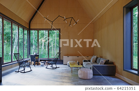 modern home interior. modern home interior. 64215351