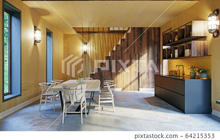 modern home interior. 64215353