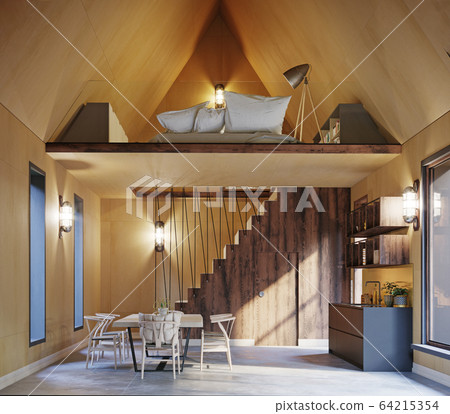 modern home interior. modern home interior. 64215354