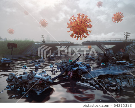 Virus attack concept. Virus attack concept. 64215358