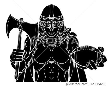 Viking Trojan Celtic Knight Football Warrior Woman 64215658