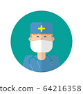 doctor icons illustration of flat design.Medical & 64216358