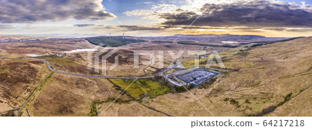 Aerial image of Electricity transmission sub-station in County Donegal - Ireland Aerial image of Electricity transmission sub-station in County Donegal - Ireland 64217218