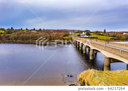 The bridge to Lettermacaward in County Donegal - Ireland. 64217264