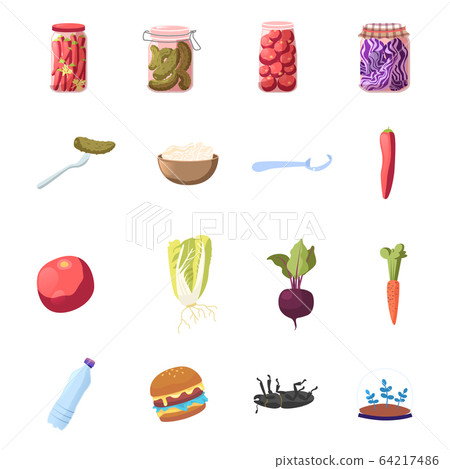 Set Of Icons Cartoon Red Hot Chili Pepper 插圖素材 64217486 Pixta圖庫