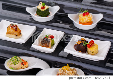 Fish and meat for visiting catering, for holidays and ceremonies, for restaurant, menu Fish and meat for visiting catering, for holidays and ceremonies, for restaurant, menu 64217621