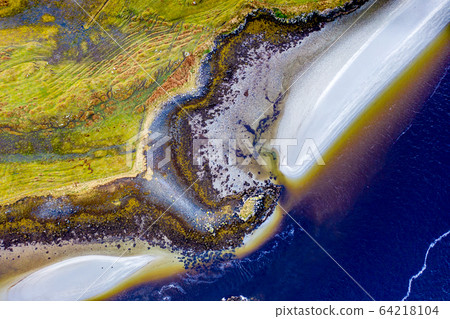The paradisiac coast between Lettermacaward and Portnoo in County Donegal - Ireland. The paradisiac coast between Lettermacaward and Portnoo in County Donegal - Ireland. 64218104