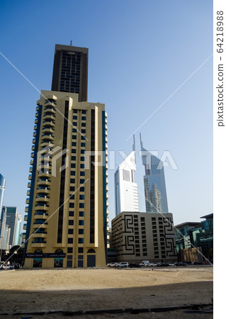 Dubai office district-modern buildings Dubai office district-modern buildings 64218988
