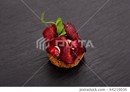 Fish and meat for visiting catering, for holidays and ceremonies, for restaurant, menu 64219036