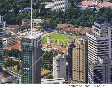 View of Kuala Lumpur, Malaysia Merdeka Square Sultan Abdul Samad Building 64219508