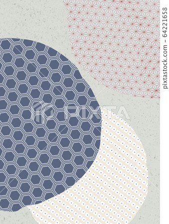 Background material combining various Japanese patterns Background material combining various Japanese patterns 64221658