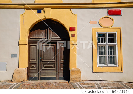 European house exterior detail European house exterior detail 64223944