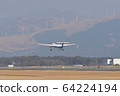 螺旋槳飛機熊本機場起飛的飛機 64224194